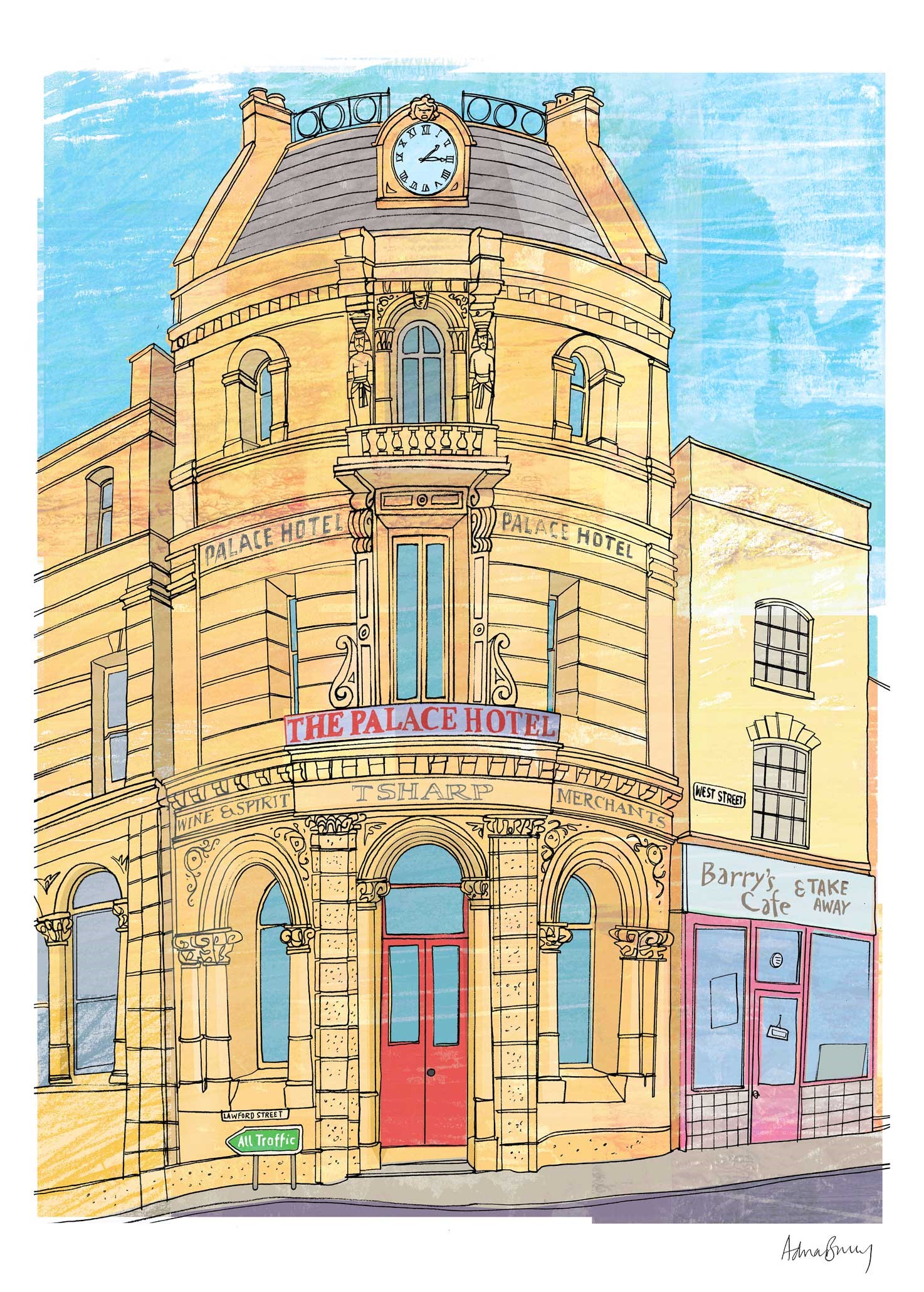 Gin Palace, Old Market by Adrian Barclay