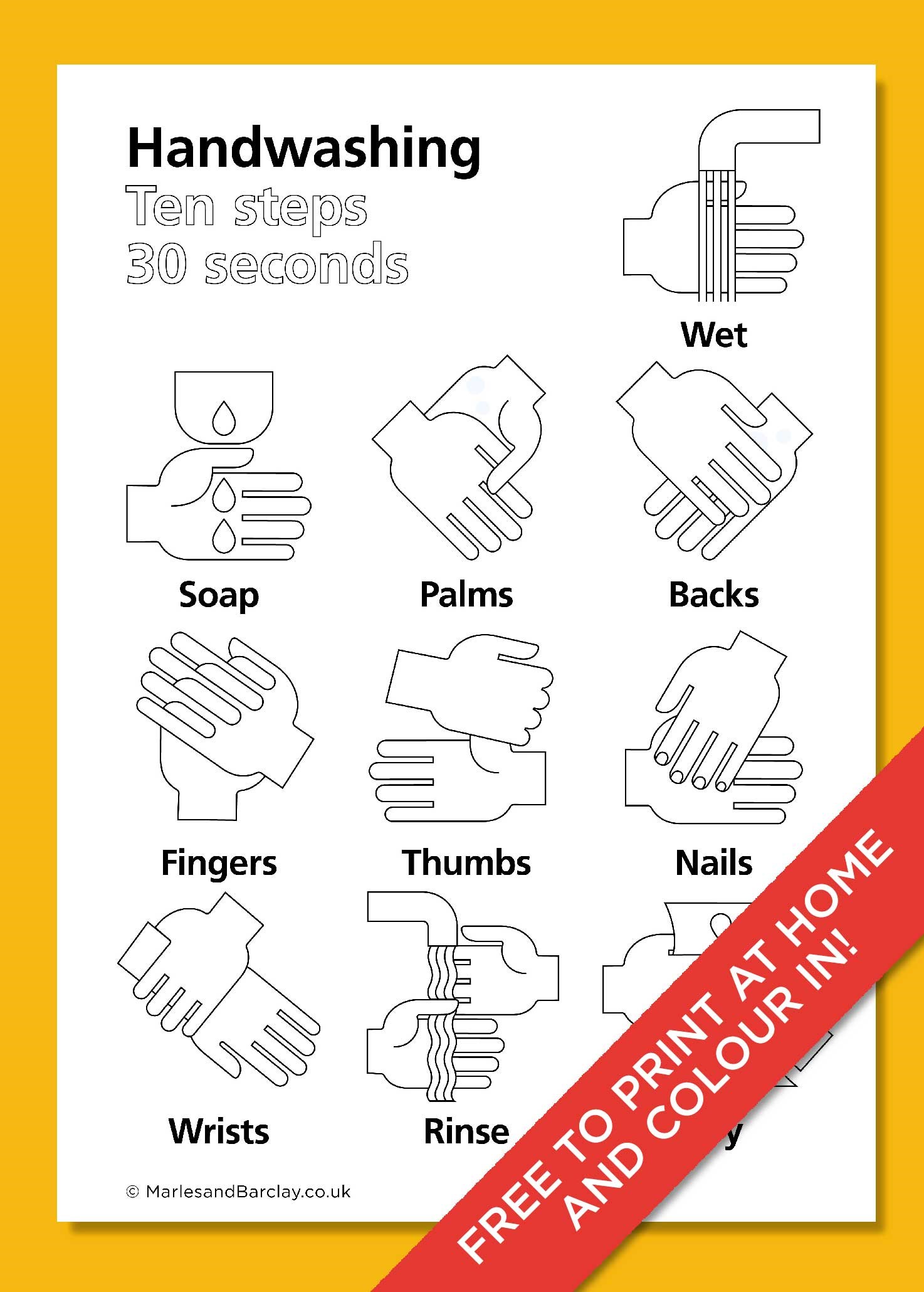 Colour-in Handwash poster 
