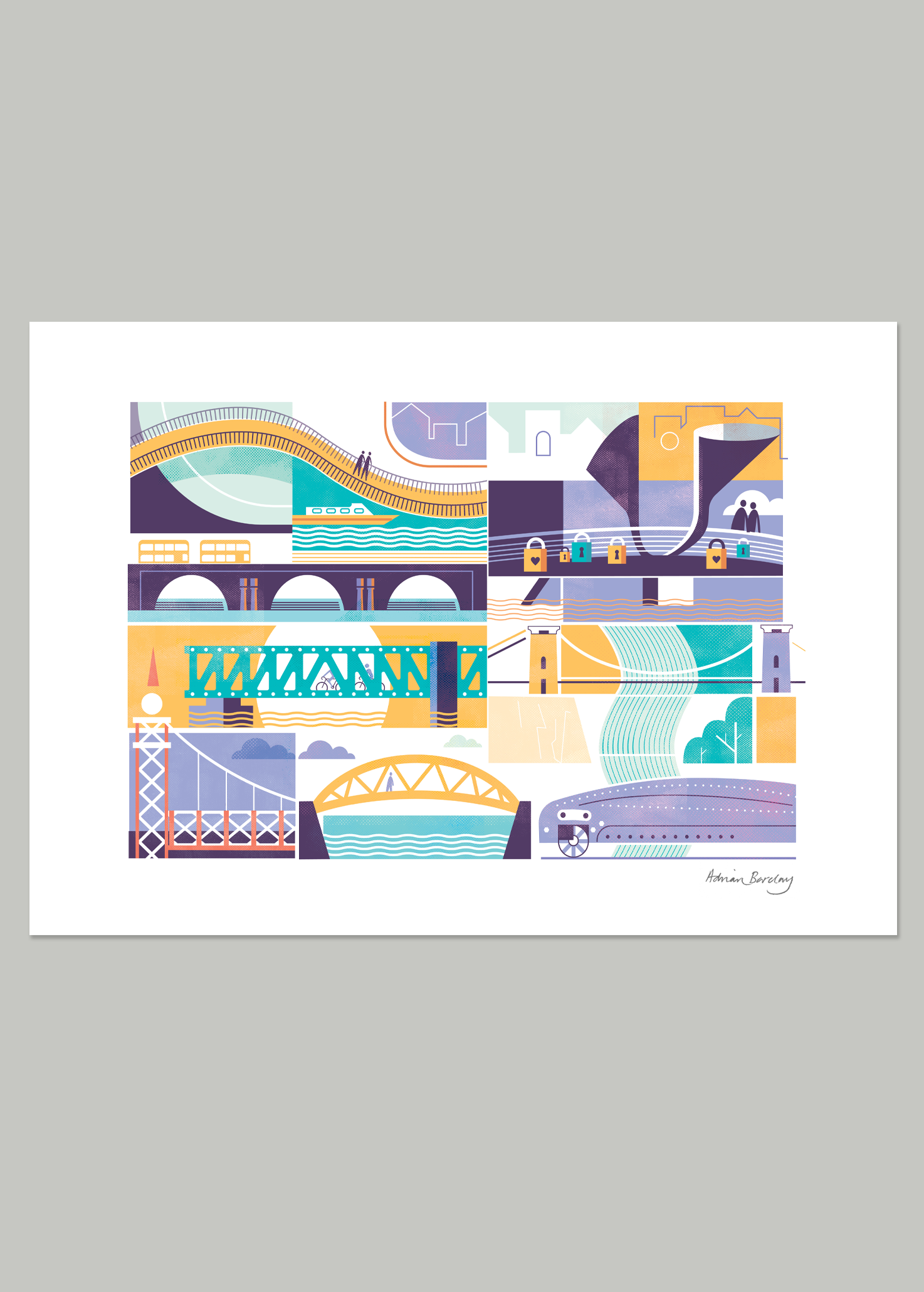 Eight Bridges by Adrian Barclay